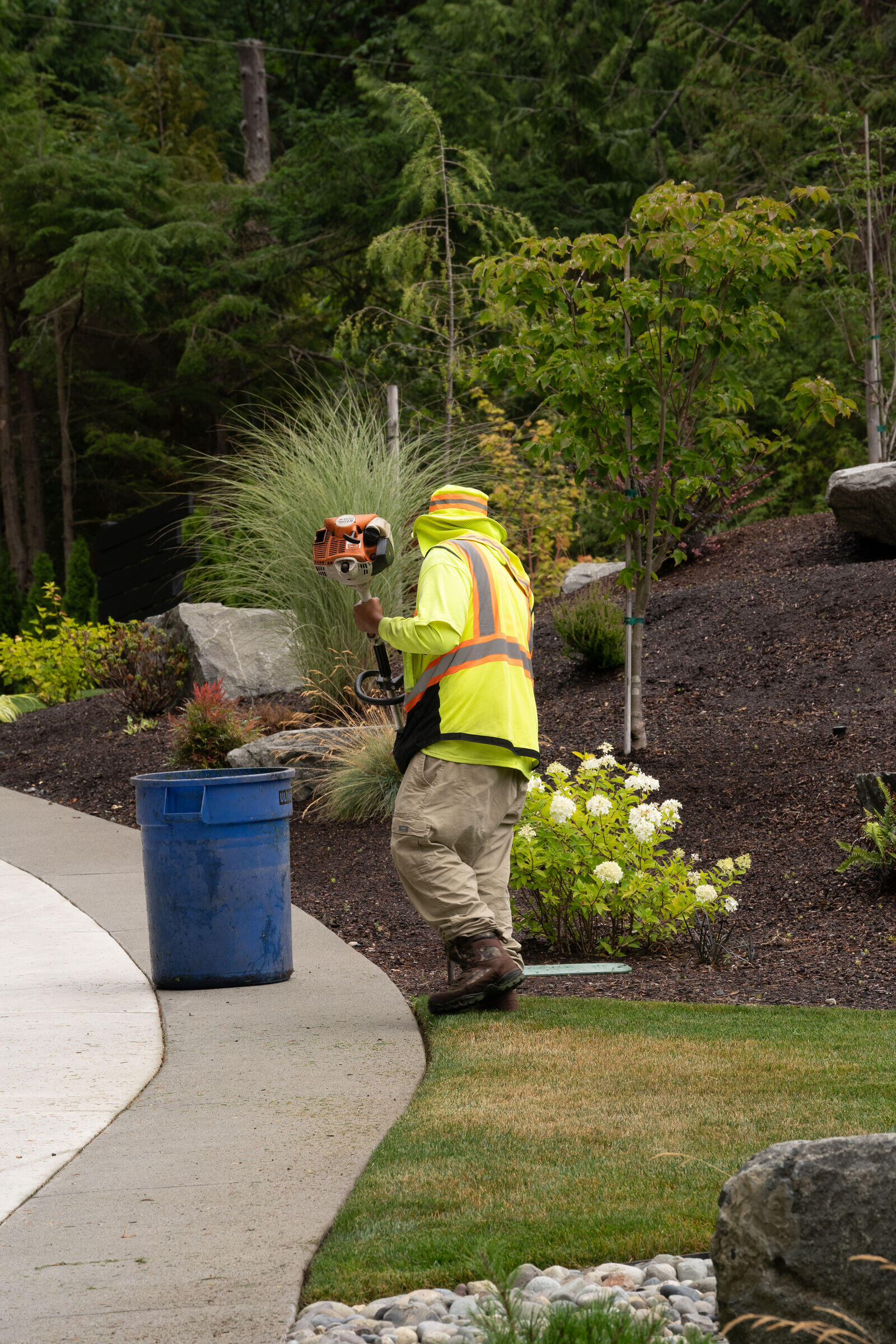 Maintenance crew at work